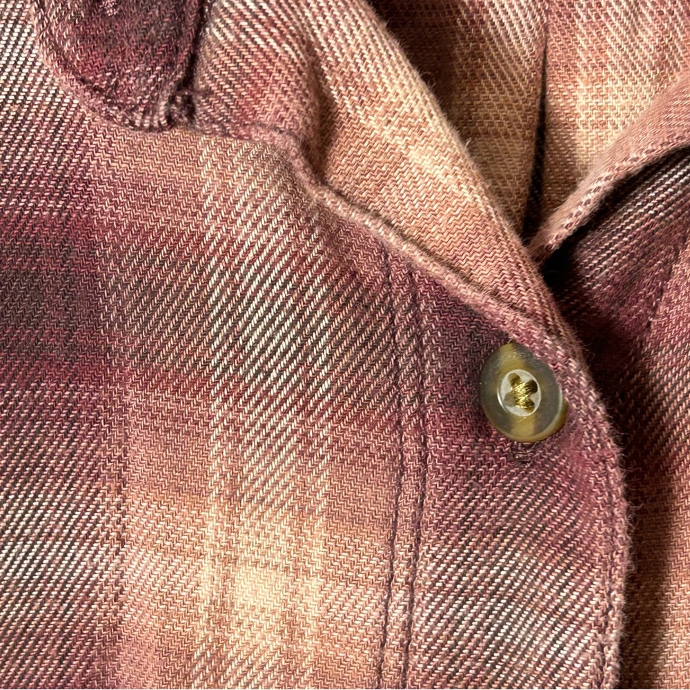 Carhartt Women's Button Down Burgandy Flannel Plaid Shirt Size 3X (24W/26W) - Picture 12 of 14